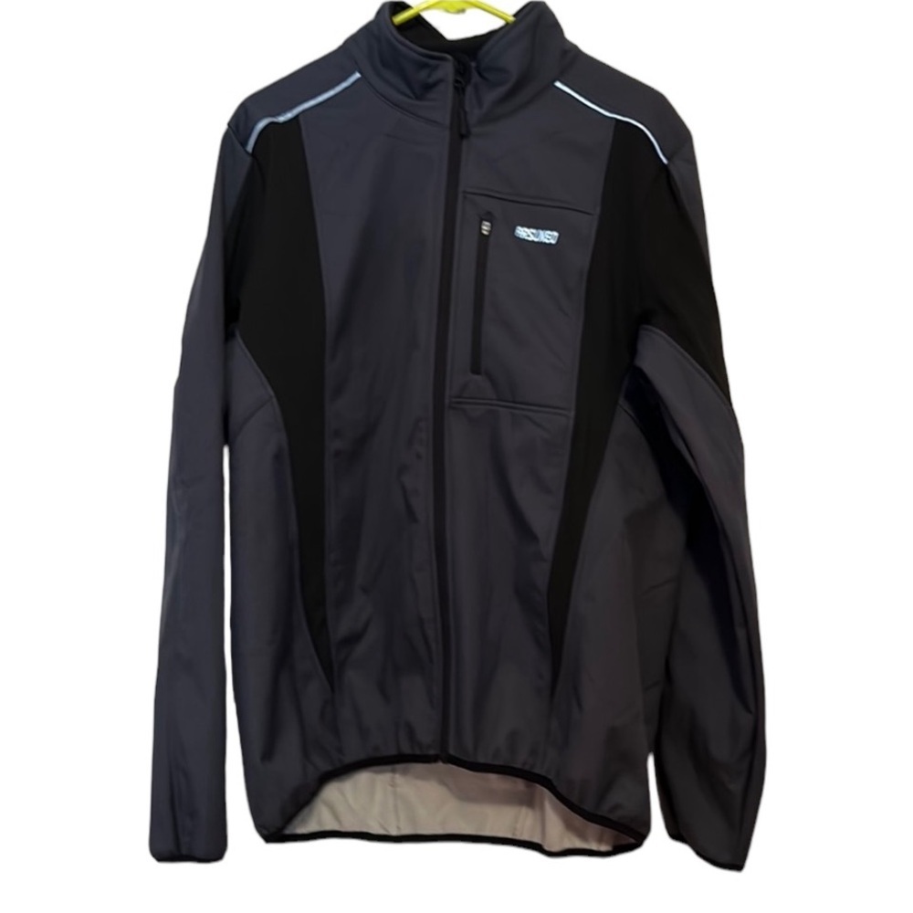 Arsuxeo Dark Gray and Black Cycling Jacket Size XL